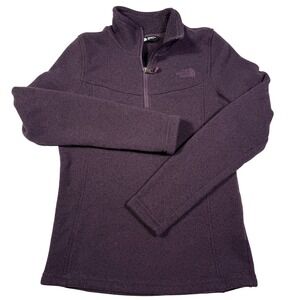 The North Face Womens Fleece 1/4 Zip Pullover Purple Small NF0A2SVW